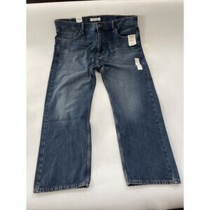 Signature By Levi Strauss & Co. Jeans Men's Straight‎ Fit Denim DARK WASH 44x30